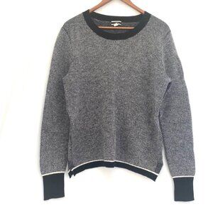 J Crew Limited Edition Womens 100% Cashmere Sweater Size L Birds Eye Stitch